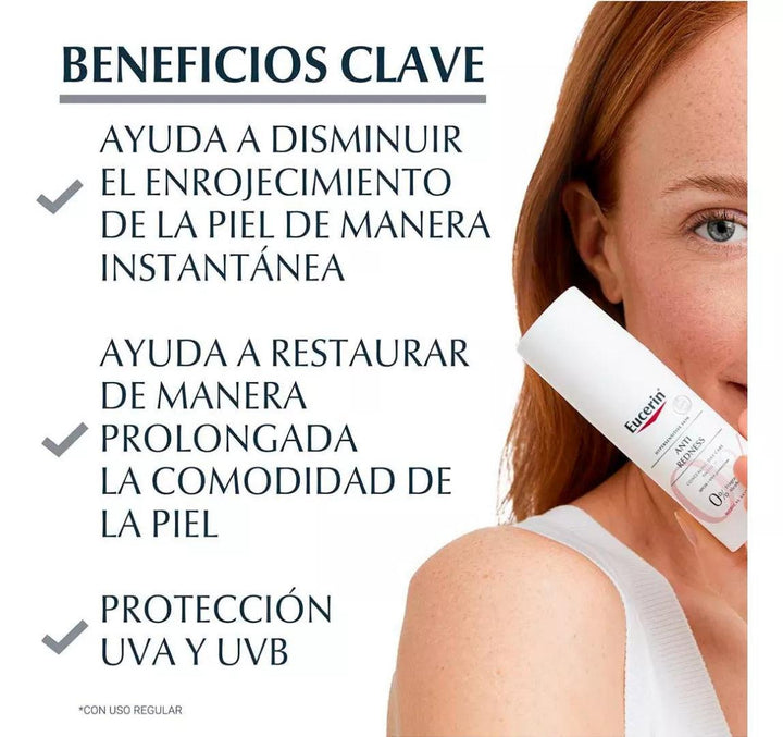 Eucerin AntiEnrojecimiento 50ml | Crema Facial con Color