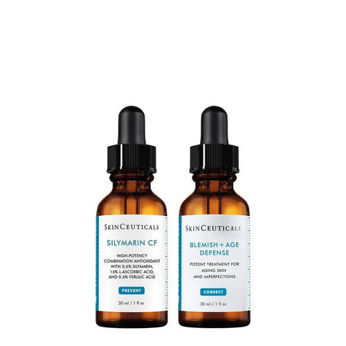 Dúo Antiimperfecciones y Arrugas | Blemish + Age Defense + Silymarin CF 30ML
