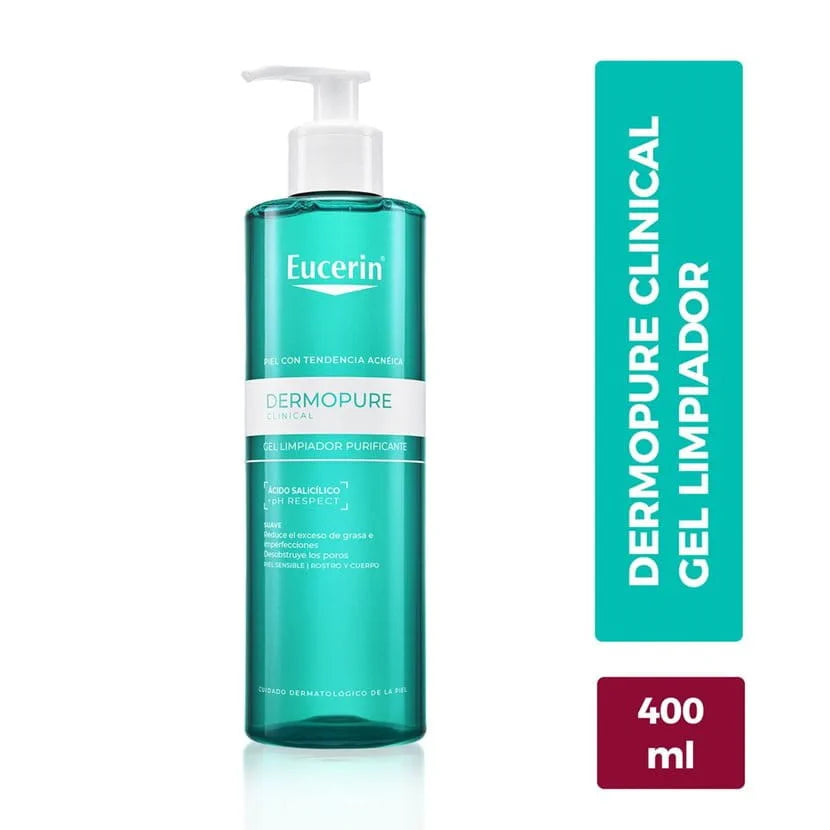 Eucerin DermoPure Gel Limpiador 400ml | Anti-Acné y Piel Grasa