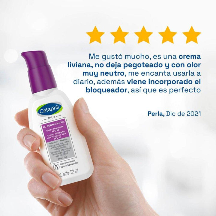 Cetaphil | PRO AC Dermacontrol 118 ml | Loción Hidratante Facial con FPS 30