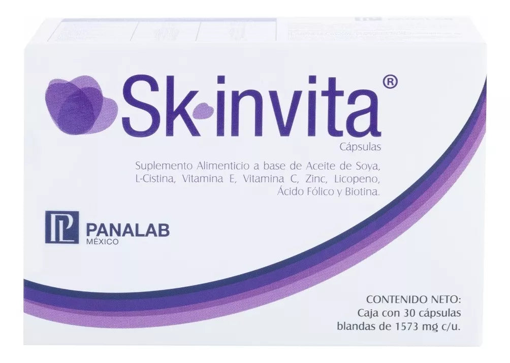 Skinvita | Suplemento Alimenticio Antioxidante e Hidratante | 30 Cápsulas