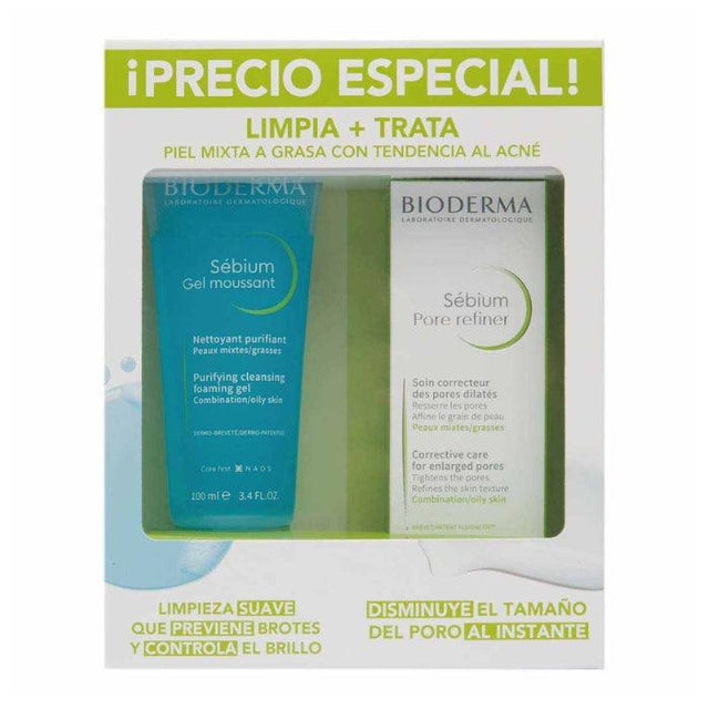 BIODERMA KIT SEBIUM PORE REFINER + SEBIUM GEL 100 ML