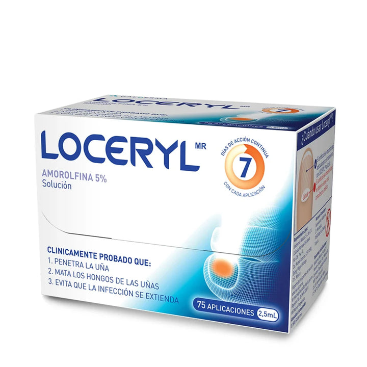 Loceryl Solución 5%, 2.5 ml.