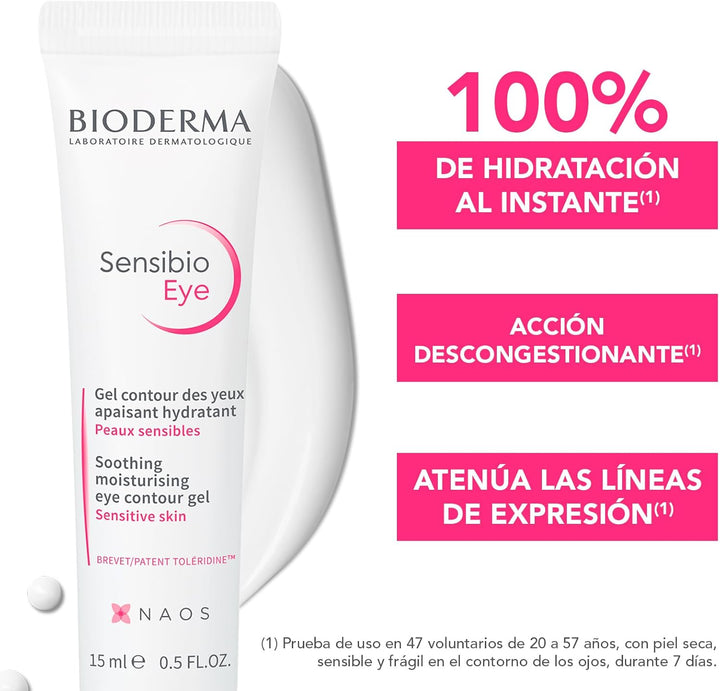 Bioderma | Sensibio Contorno Ojos Bioderma 15 ml | Alivia Irritación