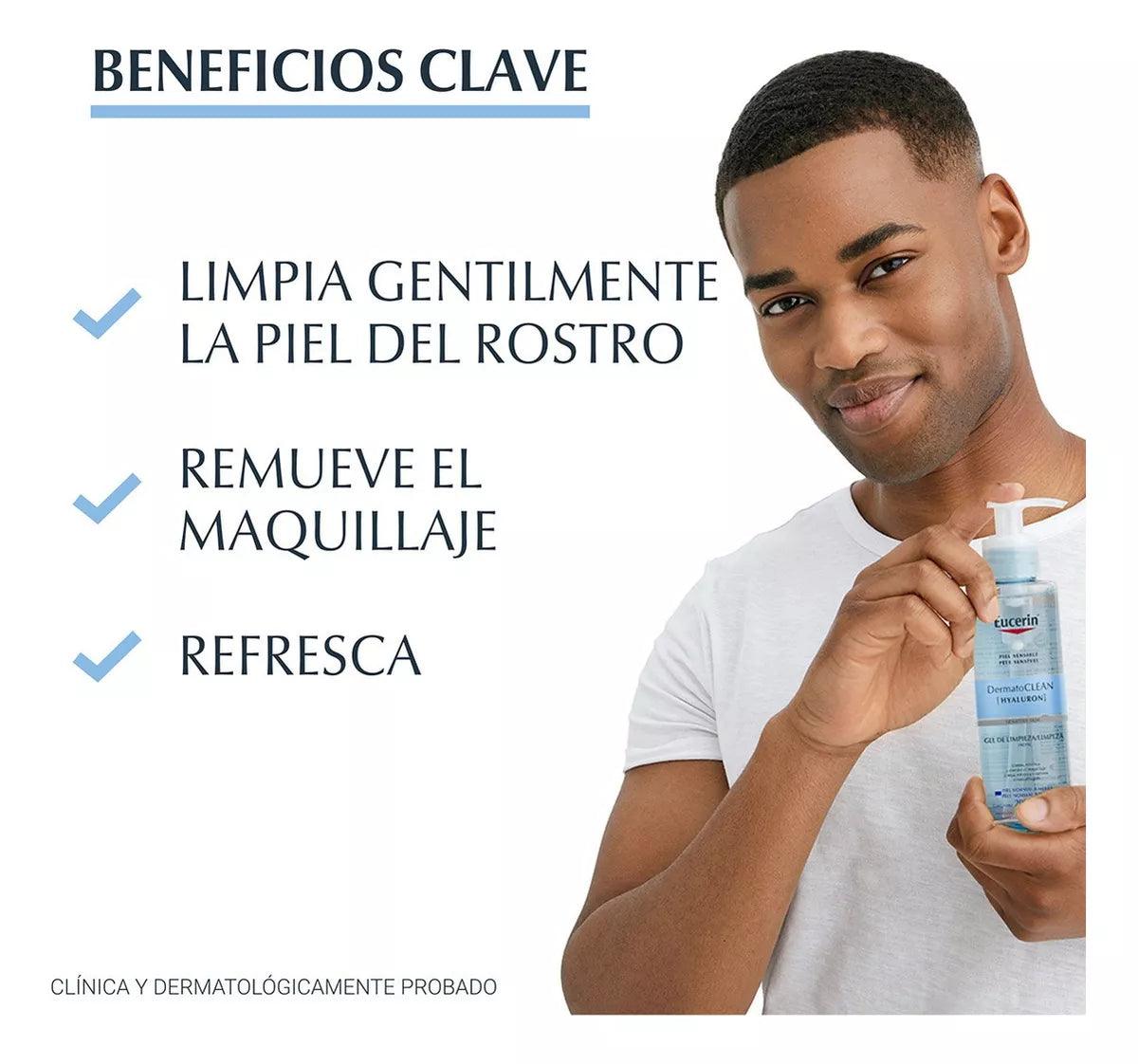Eucerin | Gel Limpiador Facial de Piel Sensible | Limpieza Profunda Sin Resecar la Piel
