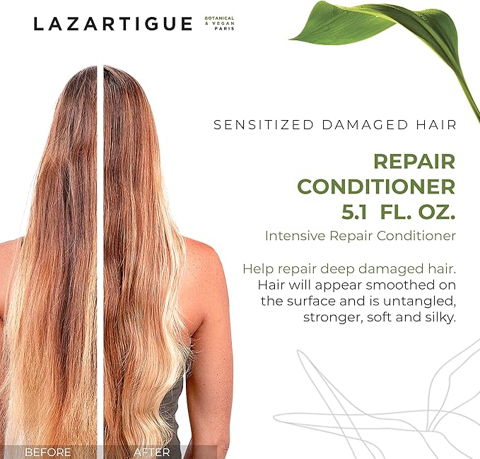 Lazartigue | Acondicionador Vegano de 150ml que Repara Hidrata y Fortalece el Cabello