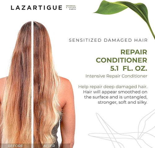 Lazartigue | Acondicionador Vegano de 150ml que Repara Hidrata y Fortalece el Cabello