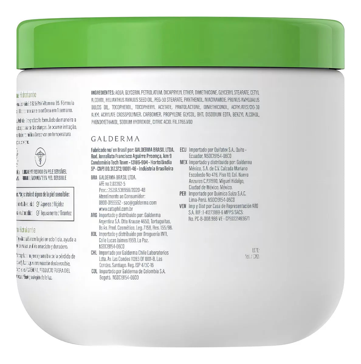 Cetaphil | Crema Hidratante 453g/ 250g | Piel Sensible, Seca y Muy Seca