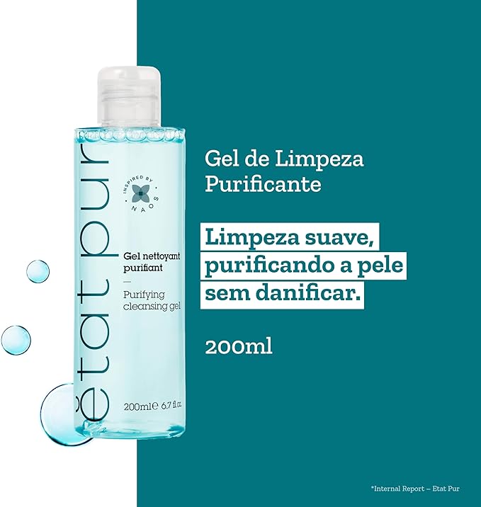 Etat Pur | Gel Limpiador Naos Ecobiology 200ml | Elimina el Exceso de Grasa Facial