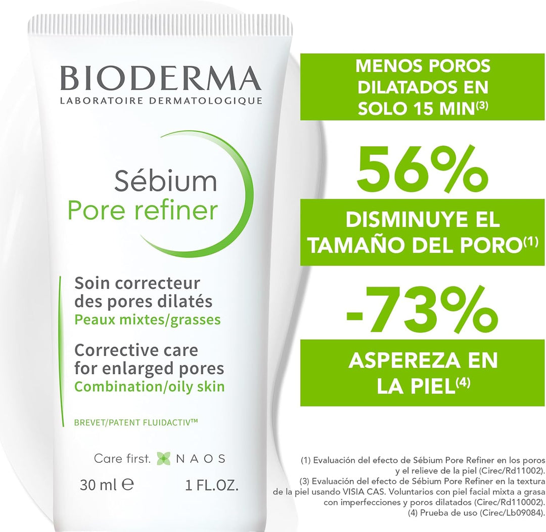 Bioderma | Sebium Pore Refiner 30 ml | Cierra Poros Piel Grasa