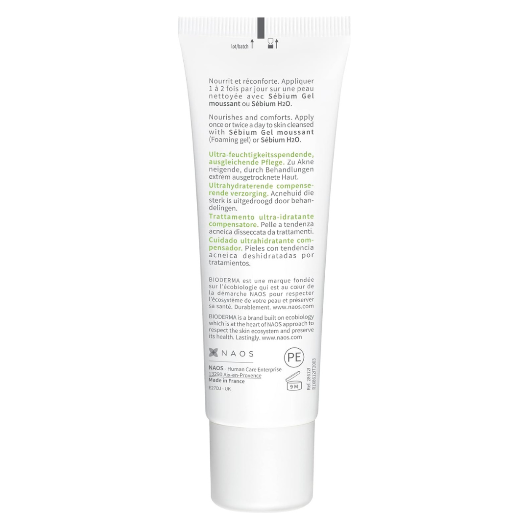 Bioderma | Sebium Hydra 40 ml | Hidratante Intenso para Piel con Acné