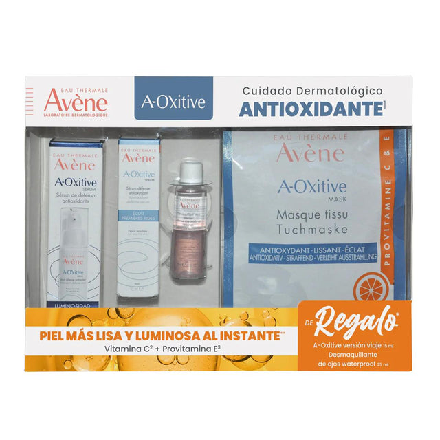 KIT A-OXITIVE ANTIEDAD SERUM + MASC + DESMAQ