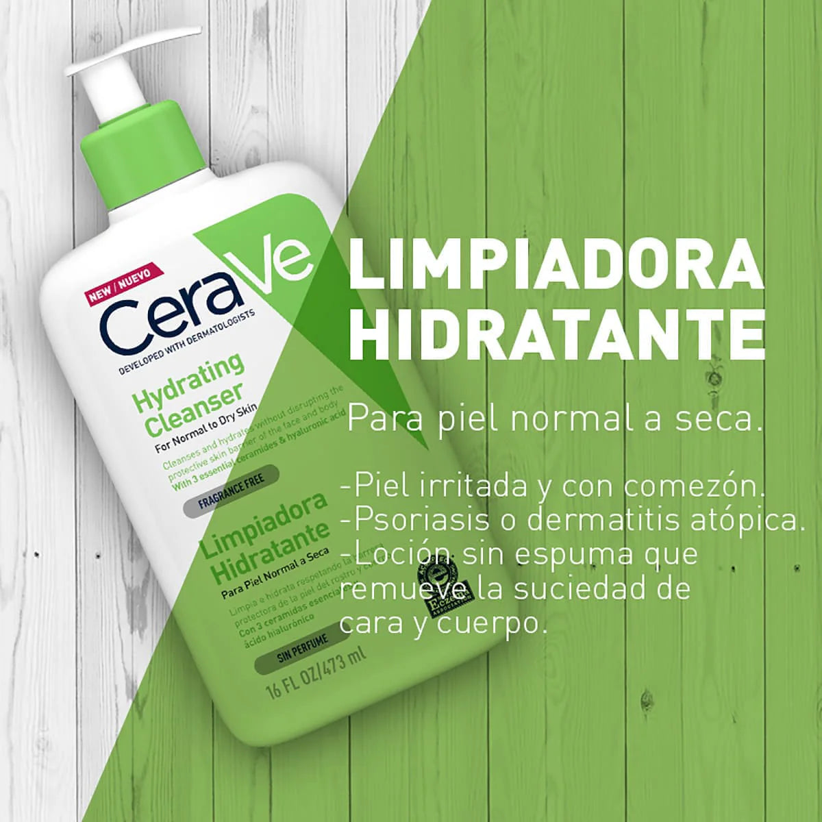CERAVE | LIMPIADOR HIDRATANTE | 473 ML