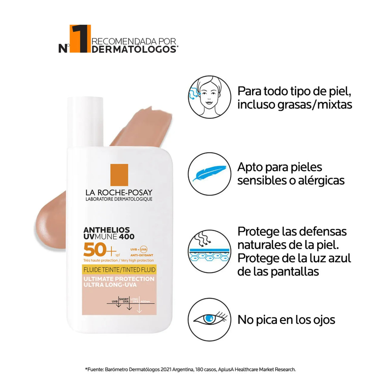 LRP ANTHELIOS UV MUNE FLUIDO CON COLOR | 50 ML