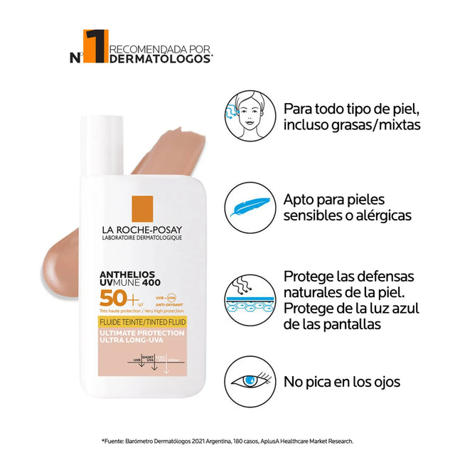 LRP ANTHELIOS UV MUNE FLUIDO CON COLOR | 50 ML