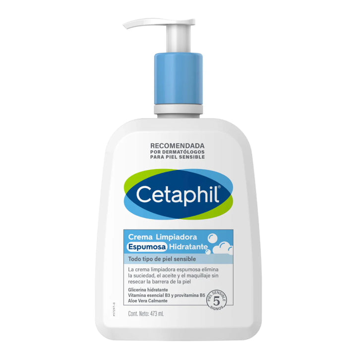 CETAPHIL | CREMA LIMPIADORA ESPUMOSA HIDRATANTE | 473ML