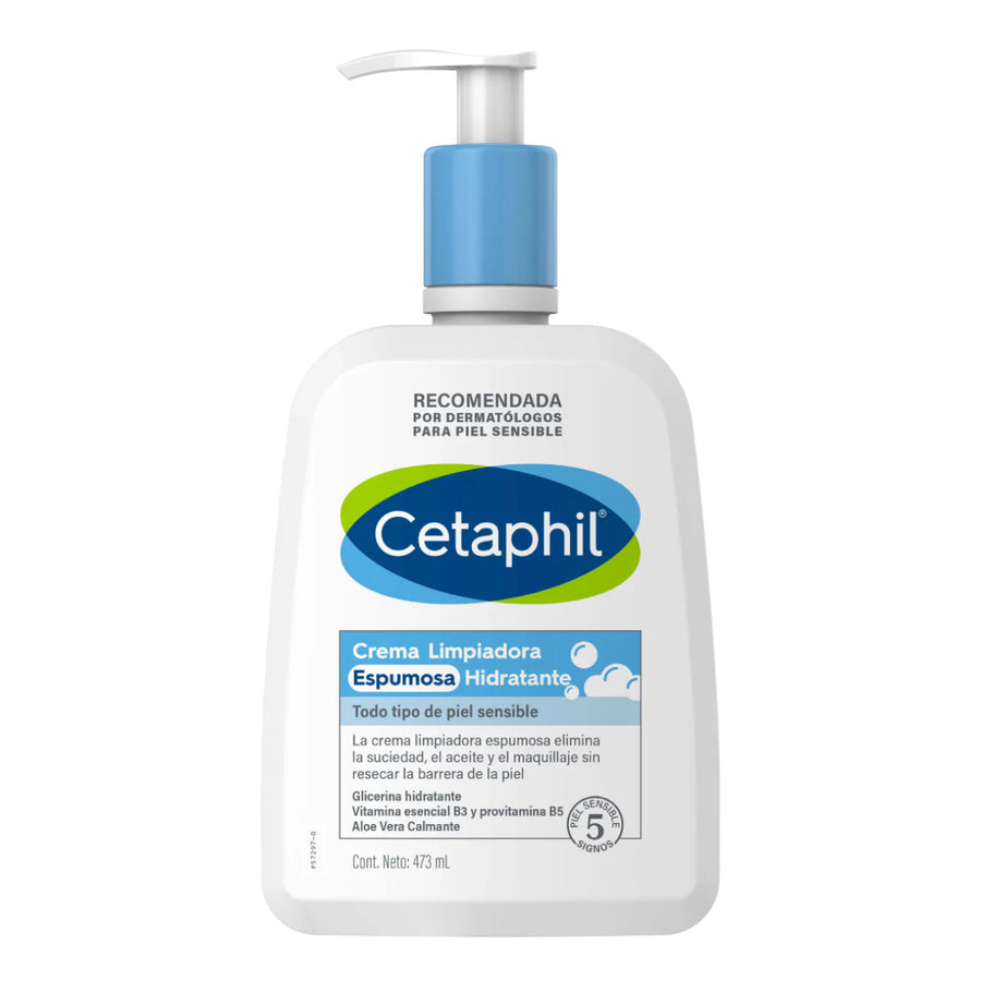 CETAPHIL | CREMA LIMPIADORA ESPUMOSA HIDRATANTE | 473ML