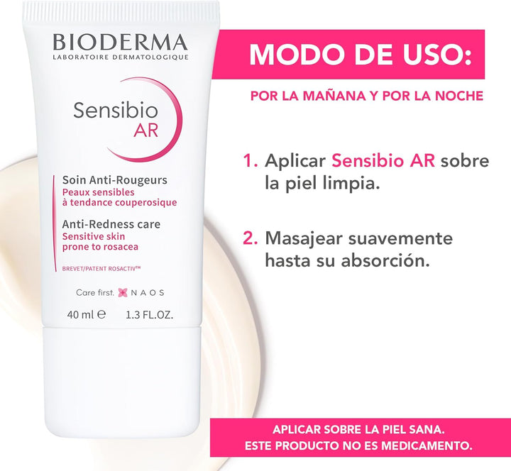Bioderma | Sensibio AR Crema 40ml | Antirojeces Piel Sensible