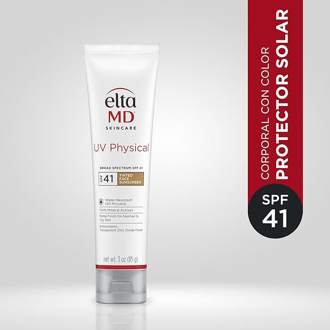 Elta MD UV Physical | Protector Solar Mineral con Color y de Amplio Espectro SPF41