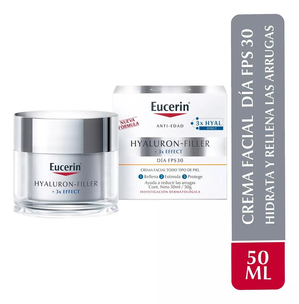Eucerin Hyaluron Filler + 3X Effect 50ml | Crema Corporal para Reducir Manchas en la Piel
