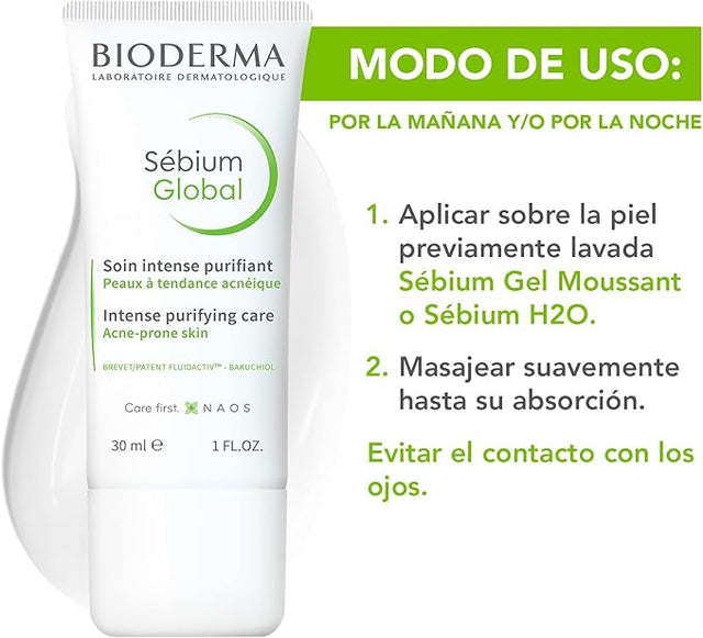 Bioderma | Sebium Global 30 ml | Tratamiento Anti-Acné