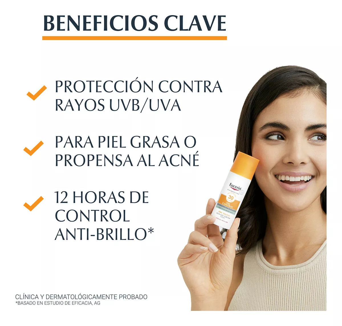 Eucerin Oil Control  | Protector solar 50SPF+ 50 ml | Alta Protección Solar