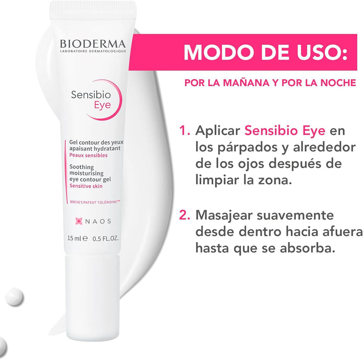Bioderma | Sensibio Contorno Ojos Bioderma 15 ml | Alivia Irritación