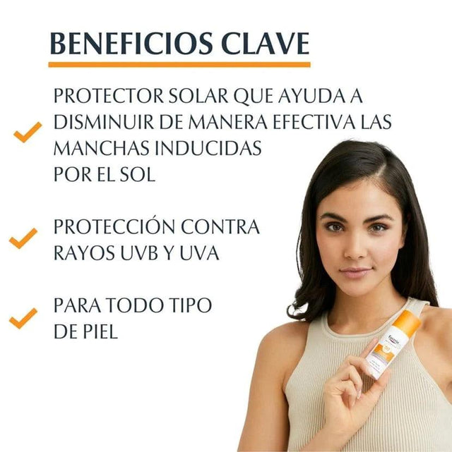 Eucerin | Protector Solar Facial de Alto Espectro FPS 50+ | Protege Contra los Rayos UVA / UVB