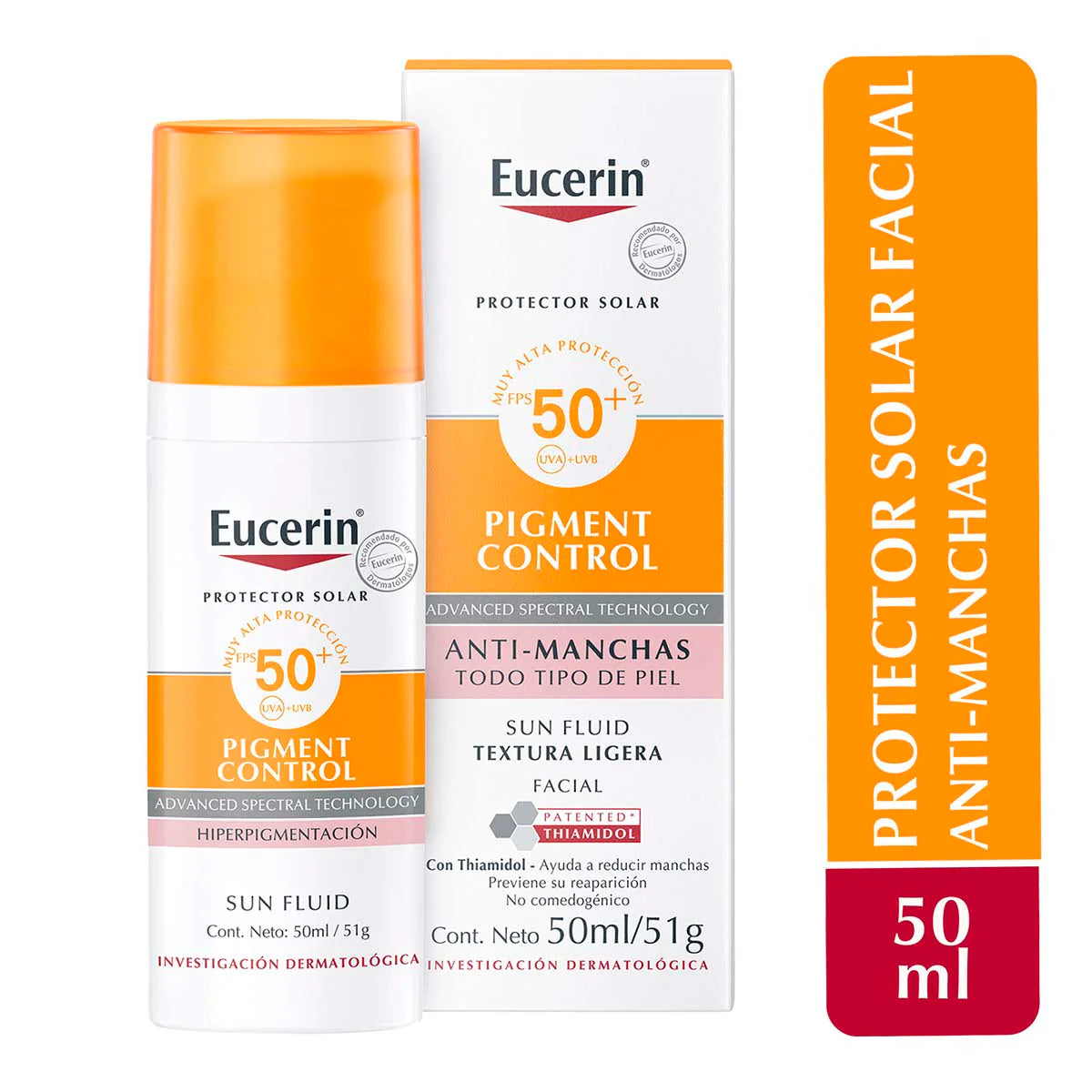 Eucerin | Protector Solar Facial de Alto Espectro FPS 50+ | Protege Contra los Rayos UVA / UVB