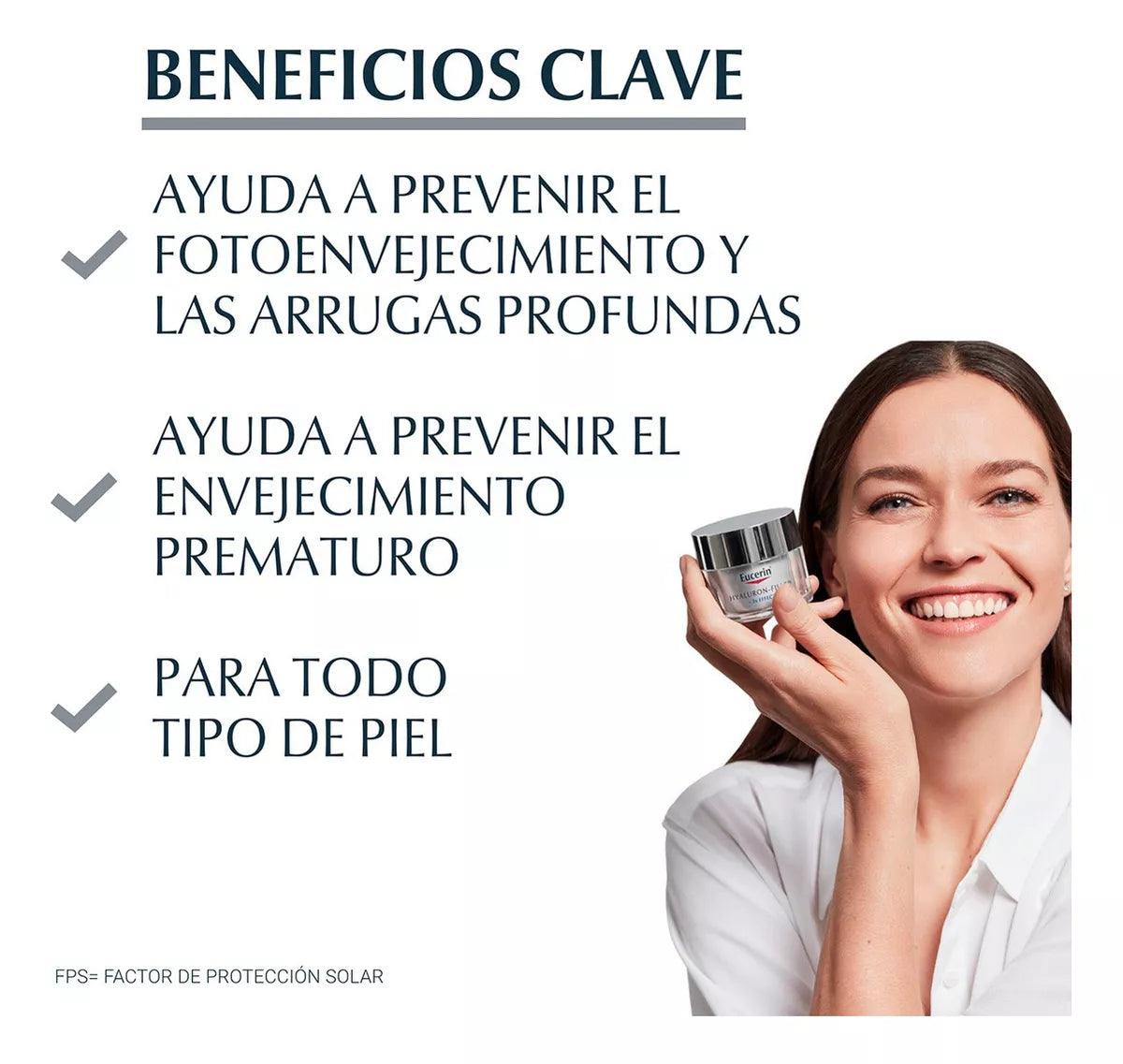 Eucerin Hyaluron Filler + 3X Effect 50ml | Crema Corporal para Reducir Manchas en la Piel