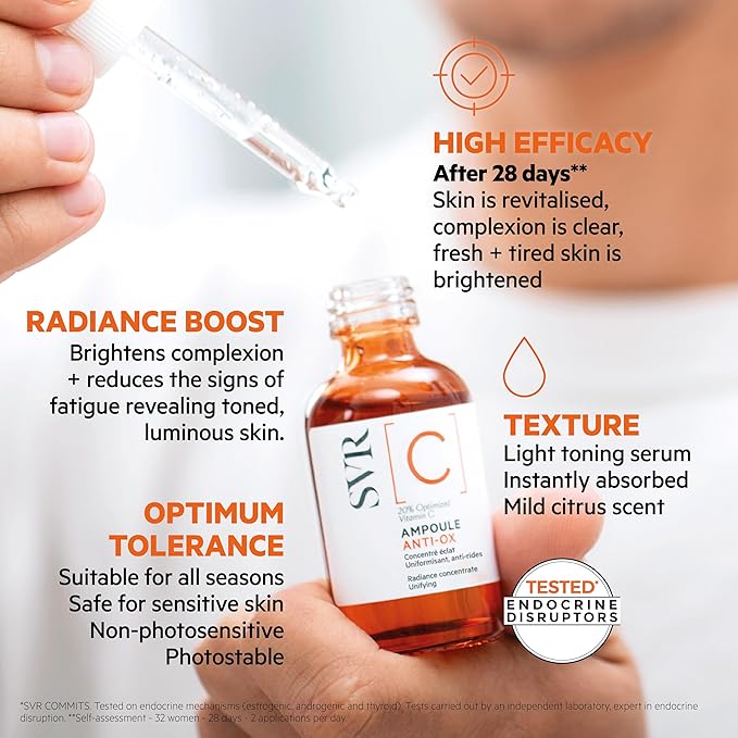 SVR | Ampoule Anti-Ox Vitamina C 30ML | Suero Antifatiga