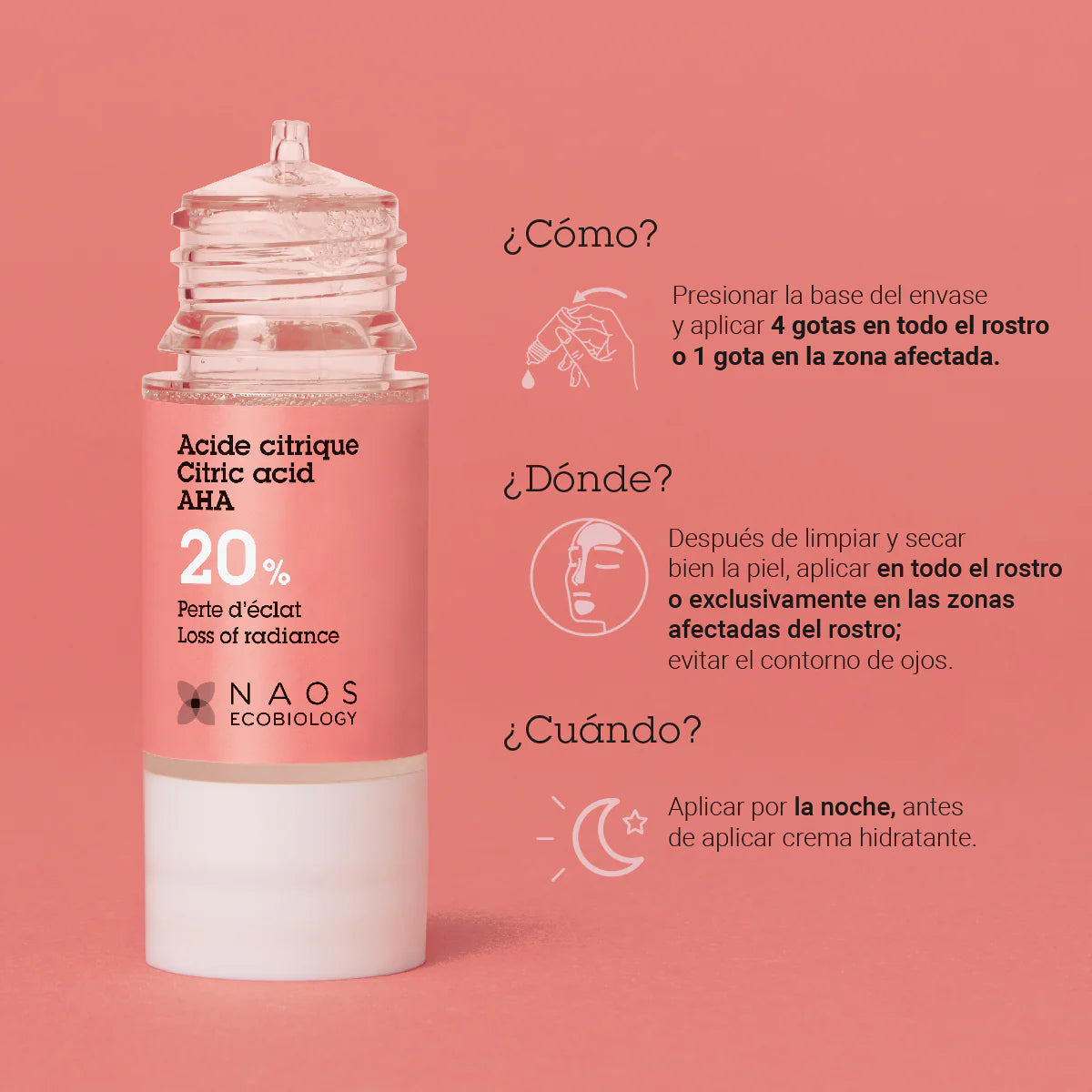 Etat Pur | Actif Ácido Cítrico Puro AHA 20% | 15 ML