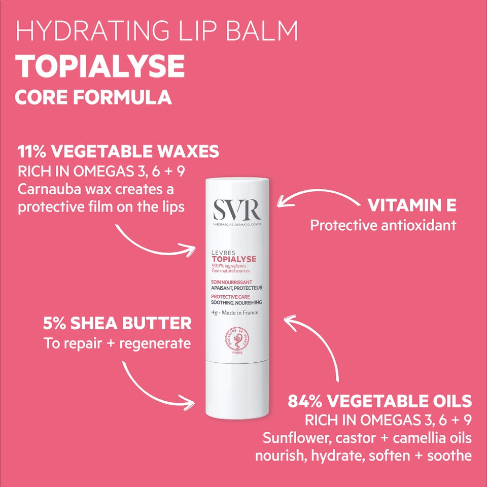 SVR | Topialyse Lèvres Bálsamo Labial 4 g | Bálsamo Reparador