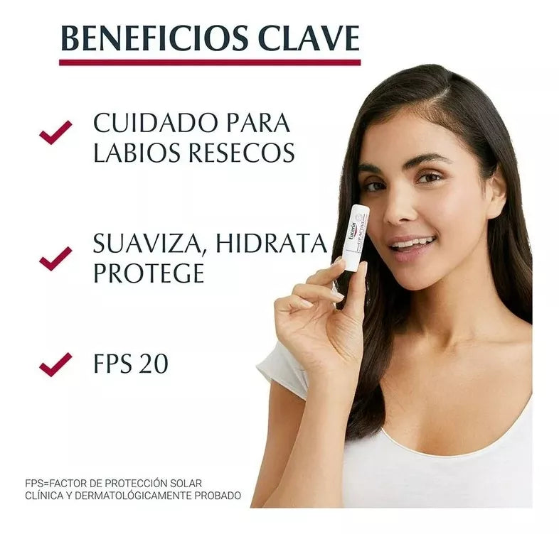 Eucerin | Bálsamo 4.8gr | Hidratante para Labios Sensibles