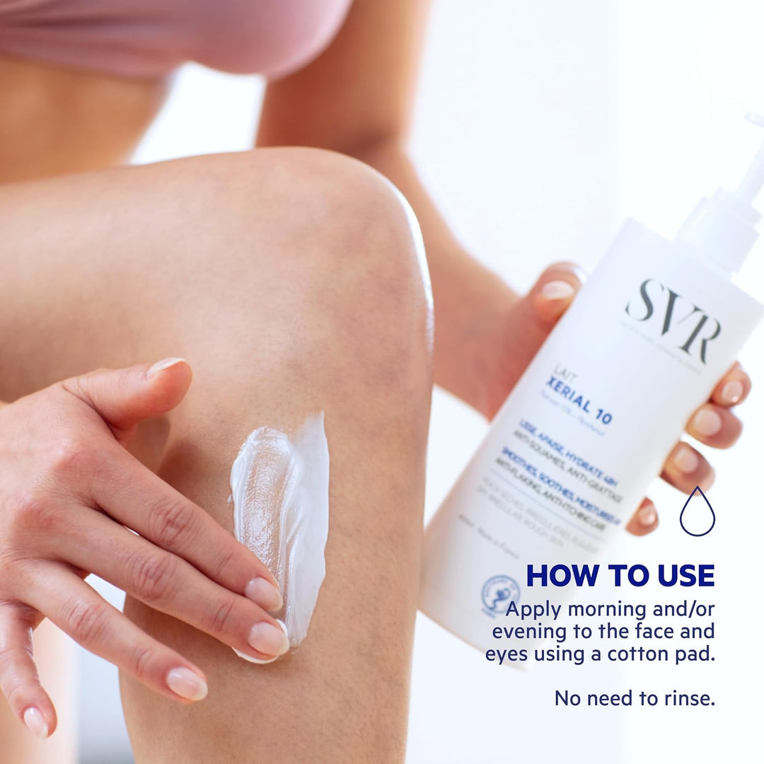 SVR XERIAL 10 | Loción Corporal de Hidratación 400ml | 24hrs Exfoliante