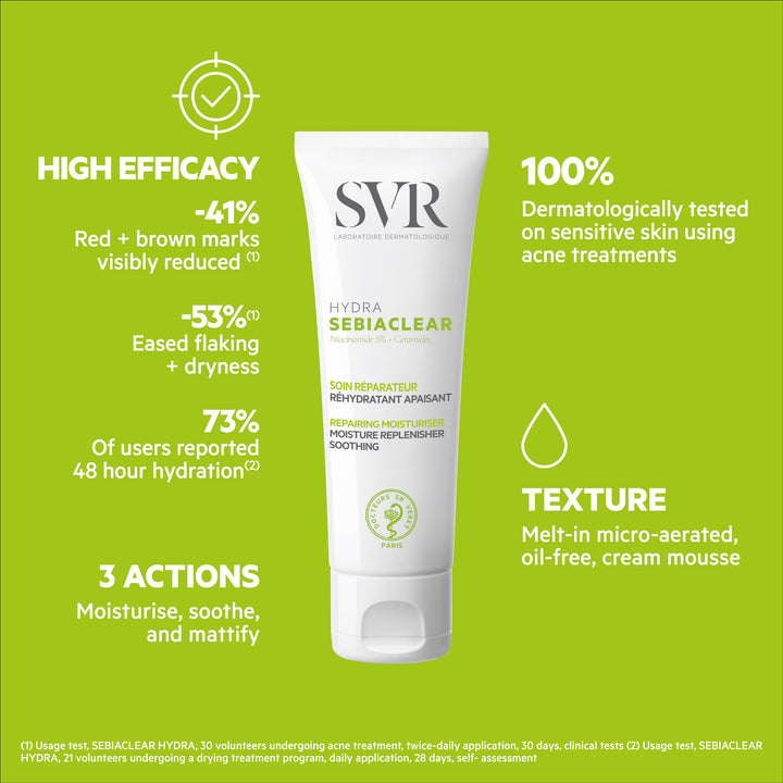 SVR | Sebiaclear Hydra 40 ml | Crema Facial