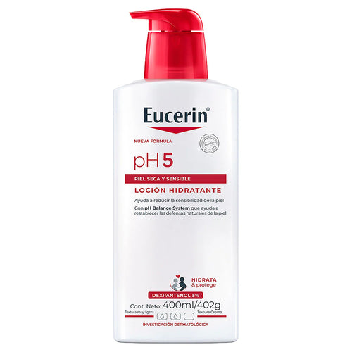 Eucerin pH5 Loción Hidratante 400ml | Piel Sensible y Seca