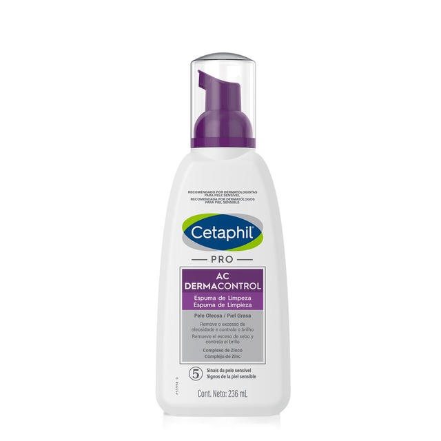 Cetaphil | PRO AC Dermacontrol Espuma de Limpieza 236 ML | Espuma de Limpieza
