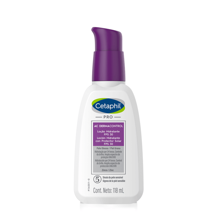 Cetaphil | PRO AC Dermacontrol 118 ml | Loción Hidratante Facial con FPS 30