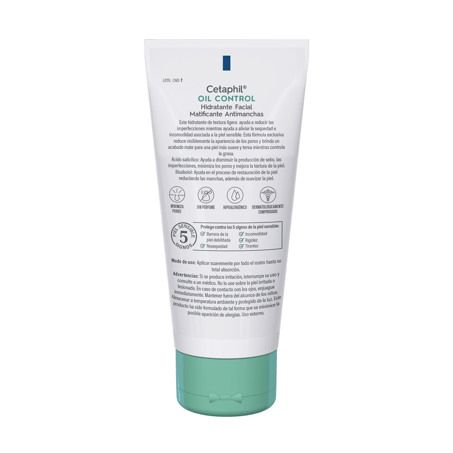 Cetaphil | Oil Control 89ml | Hidratante Facial Matificante Antimanchas