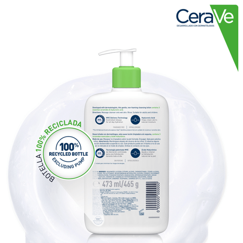 CERAVE | LIMPIADOR HIDRATANTE | 473 ML
