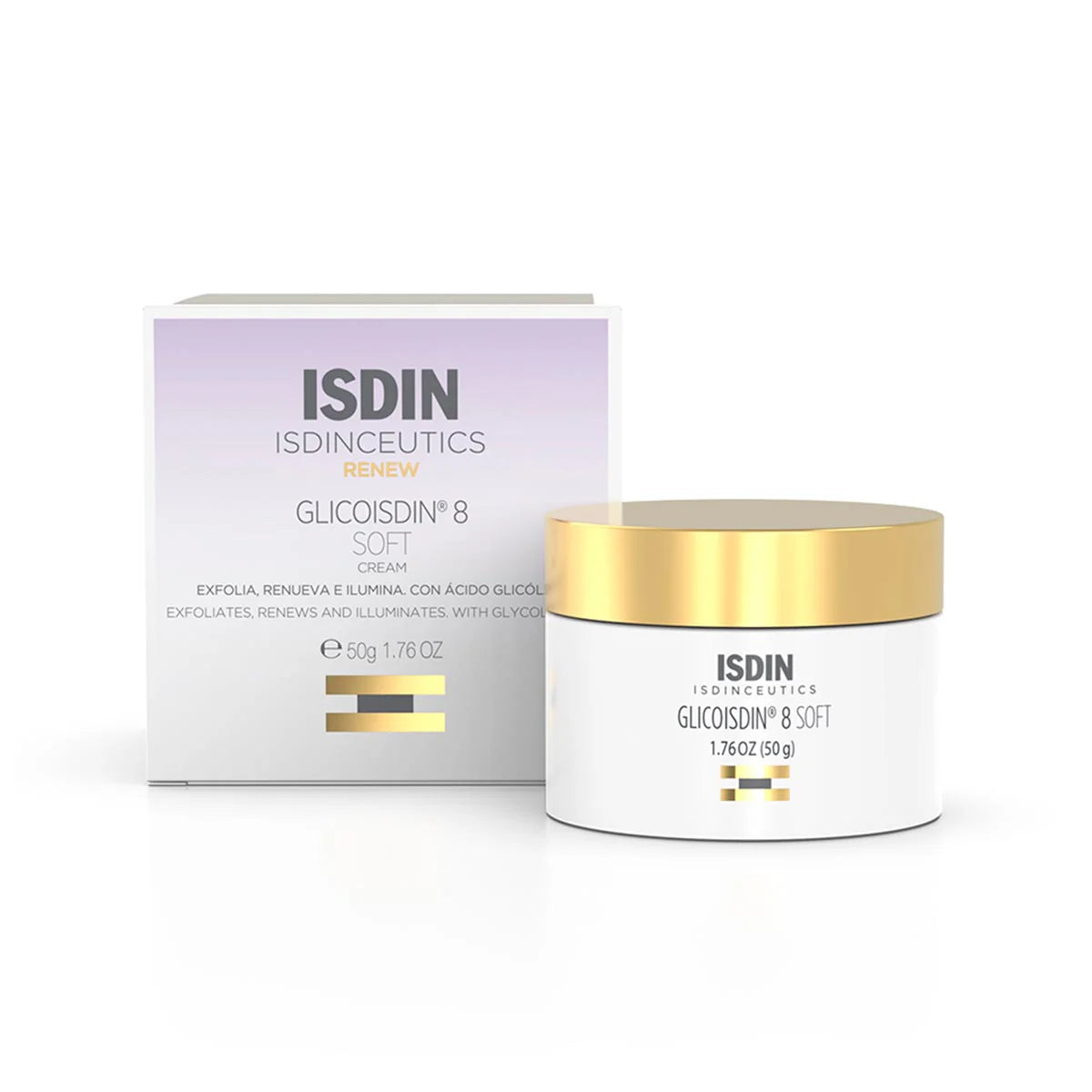 GLICOISDIN 8% Crema Facial Antiedad con Ácido Glicólico 50ml | ISDIN
