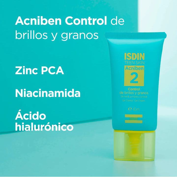 ISDIN ACNIBEN 2 CONTROL DE BRILLO Y GRANOS | 40ML