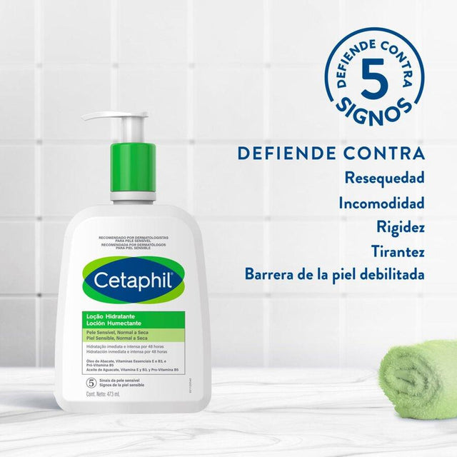 CETAPHIL | Loción Humectante 473 ml | Hidrata hasta por 48 horas