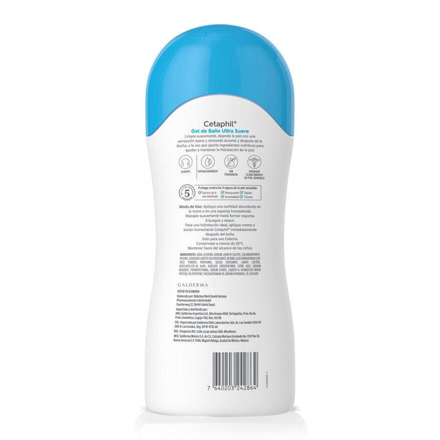 Cetaphil | Gel de Baño para Piel Seca | Brindar una Limpieza Ultra Suave
