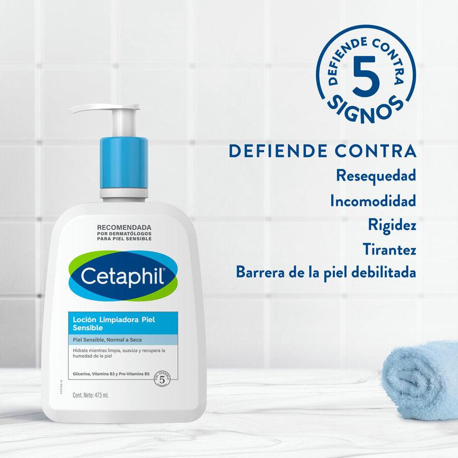 Cetaphil | Loción Limpiadora Piel Sensible 473 ml | Loción Limpiadora Facial
