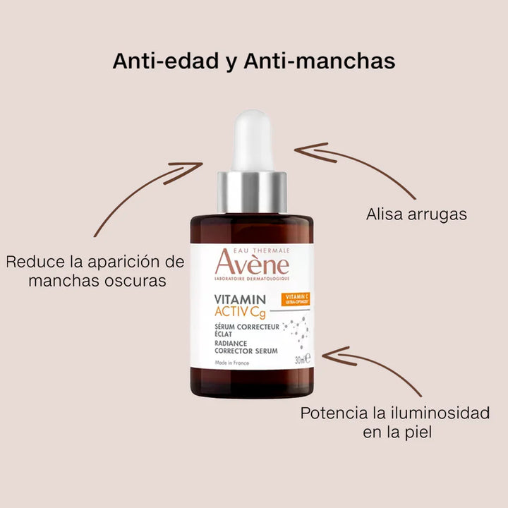 AVENE | VITAMIN ACTIV Cg SERUM LUMINOSIDAD CORRECTOR | 30 ML