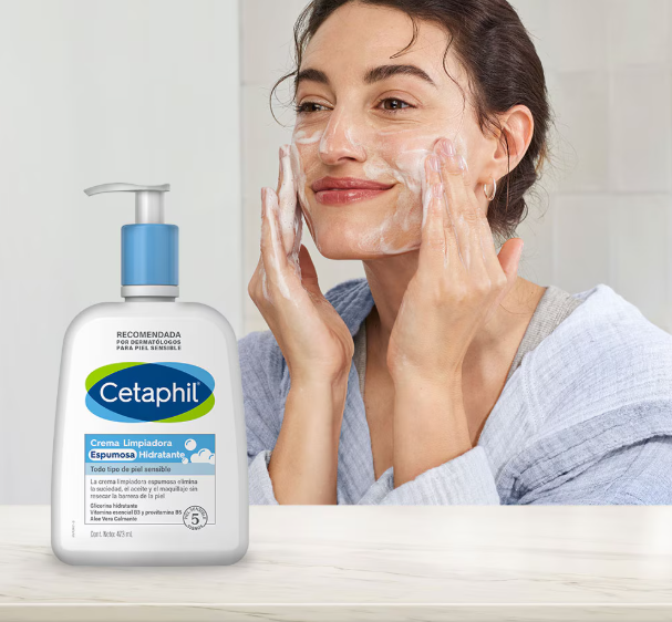 CETAPHIL | CREMA LIMPIADORA ESPUMOSA HIDRATANTE | 473ML