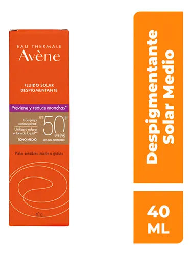 AVENE | FLUIDO SOLAR DESPIGMENTANTE TONO MEDIO | 40G