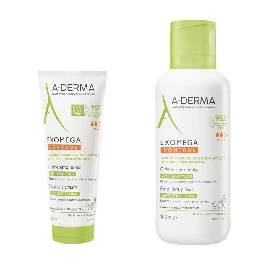 A-DERMA EXOMEGA CONTROL CREMA EMOLIENTE 200 ML / 400 ML